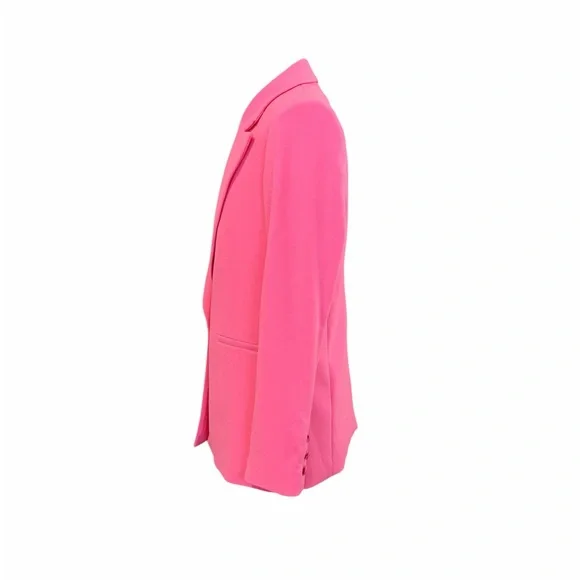 Alice + Olivia NWT Denny Notch Collar Boyfriend Blazer In Wild Pink Ret. $495 - Picture 5 of 10